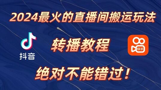 2024年最火的直播间搬运玩法，详细教程，绝对不能错过!-皓收集 | 网创宝典